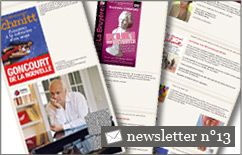 Newsletter Eric-Emmanuel Schmitt